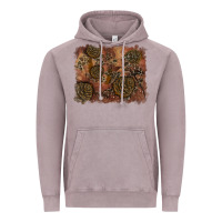 Vintage Zinc glitter leopard fall background Vintage Hoodie - RanaPortraitStore