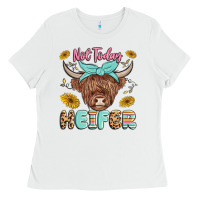 White heifer Ladies Tee - MaliasSmallBusiness