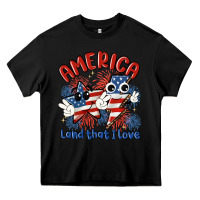 Black america land that i love Heavy Core Tee - MaliasSmallBusiness
