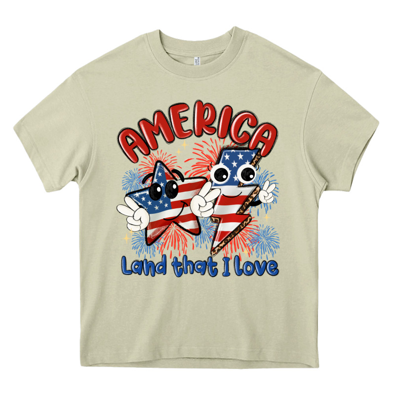 America Land That I Love Heavy Core Tee by MaliasSmallBusiness | Teevron