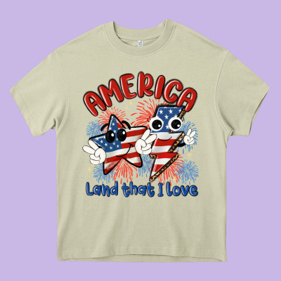 America Land That I Love Heavy Core Tee Designed By Maliassmallbusiness