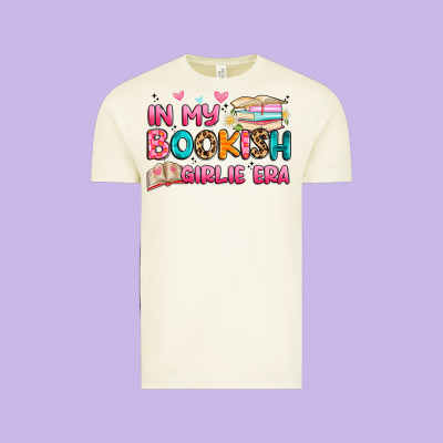 In My Bookish Girlie Era Vintage Tee Designed By Artiststas