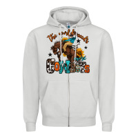 Dove Grey the world needs more cowboys Zipper Hoodie - OliviaCreatesArt