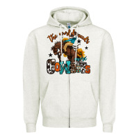 Oatmeal Heather the world needs more cowboys Zipper Hoodie - OliviaCreatesArt
