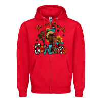 Red the world needs more cowboys Zipper Hoodie - OliviaCreatesArt