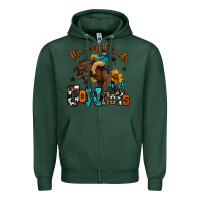 Sports Green the world needs more cowboys Zipper Hoodie - OliviaCreatesArt