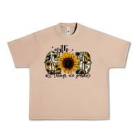 Burro with god all things are possible sunflower Urban Heavy Tee - Jasminsmagicworld