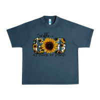 Midnight Navy with god all things are possible sunflower Urban Heavy Tee - Jasminsmagicworld