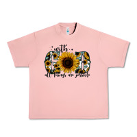 Salmon with god all things are possible sunflower Urban Heavy Tee - Jasminsmagicworld