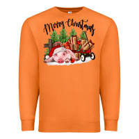 Carrot merry christmas pig Premium Sweatshirt - FaDigitalArtStudio