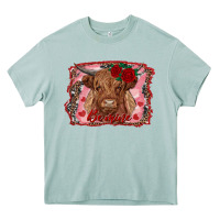 Arona be mine highland cow Heavy Core Tee - AdoDesignShop