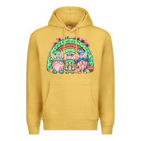 Antique Gold Easter gnomes rainbow Premium Hoodie - OliviaCreatesArt