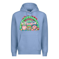 Colony Blue Easter gnomes rainbow Premium Hoodie - OliviaCreatesArt