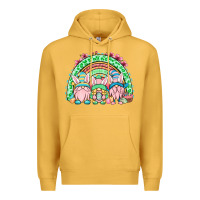Mustard Easter gnomes rainbow Premium Hoodie - OliviaCreatesArt