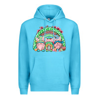 Ocean Blue Easter gnomes rainbow Premium Hoodie - OliviaCreatesArt