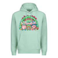 Seafoam Easter gnomes rainbow Premium Hoodie - OliviaCreatesArt