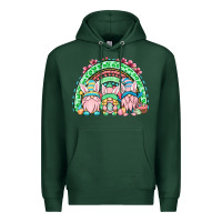 Sports Green Easter gnomes rainbow Premium Hoodie - OliviaCreatesArt
