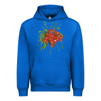 Cobalt Red Orchid Cactus Urban Hoodie - LillyAllenDesigns