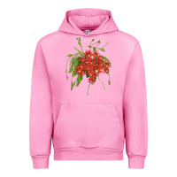 Fuchsia Pink Red Orchid Cactus Urban Hoodie - LillyAllenDesigns
