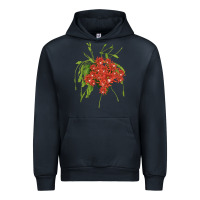 Navy Red Orchid Cactus Urban Hoodie - LillyAllenDesigns