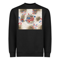 Black usa land of the free because of the brave Heavyweight Sweatshirt - TumblerDesignByShophia