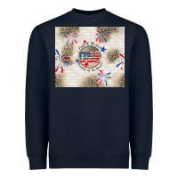 Navy usa land of the free because of the brave Heavyweight Sweatshirt - TumblerDesignByShophia