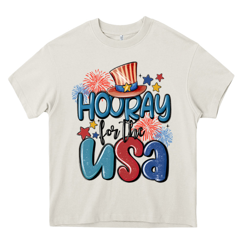 Hooray For The Usa Heavy Core Tee by MaliasSmallBusiness | Teevron