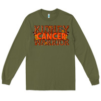 Army Green kidney cancer warrior Long Sleeve Tee - texasbilliewilder