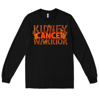 Black kidney cancer warrior Long Sleeve Tee - texasbilliewilder