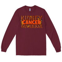Burgundy kidney cancer warrior Long Sleeve Tee - texasbilliewilder