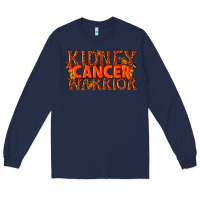 Navy kidney cancer warrior Long Sleeve Tee - texasbilliewilder