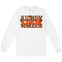 White kidney cancer warrior Long Sleeve Tee - texasbilliewilder