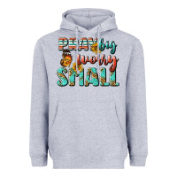Heather Grey pray big worry small Heavyweight Hoodie - BundleAndBundleShop