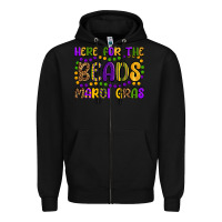 Black here for the beads mardi gras Zipper Hoodie - OliviaCreatesArt
