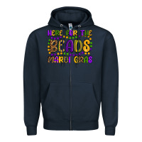 Navy here for the beads mardi gras Zipper Hoodie - OliviaCreatesArt