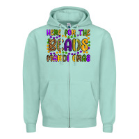 Seafoam here for the beads mardi gras Zipper Hoodie - OliviaCreatesArt