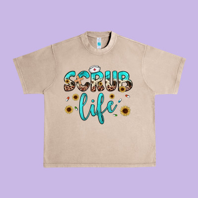 Scrub Life Urban Heavy Tee Designed By Jahusdesignshop