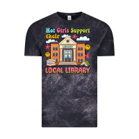 Cloud Black hot girls support their local library Vintage Tee - Artiststas