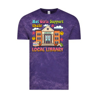 Cloud Purple hot girls support their local library Vintage Tee - Artiststas