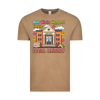 Vintage Coffee hot girls support their local library Vintage Tee - Artiststas