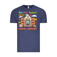 Vintage Denim hot girls support their local library Vintage Tee - Artiststas