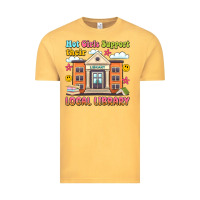 Vintage Mustard hot girls support their local library Vintage Tee - Artiststas