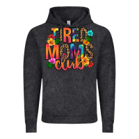 Vintage Black tired moms club Vintage Hoodie - Artiststas
