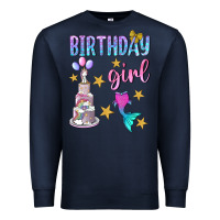 Navy birthday girl Premium Sweatshirt - BundleAndBundleShop