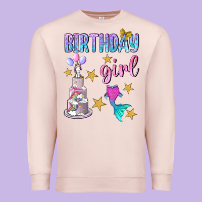 Birthday Girl Premium Sweatshirt Designed By Bundleandbundleshop