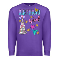 Purple birthday girl Premium Sweatshirt - BundleAndBundleShop