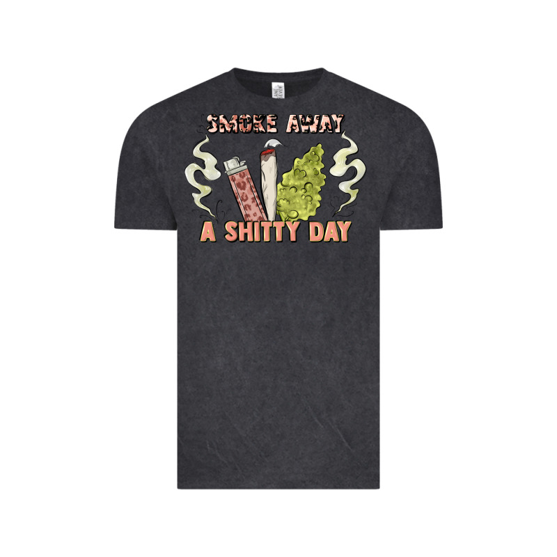 Smoke Away A Sh Tty Day Vintage Tee by Artiststas | Teevron
