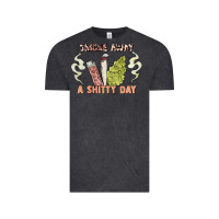 Vintage Black smoke away a sh tty day Vintage Tee - Artiststas