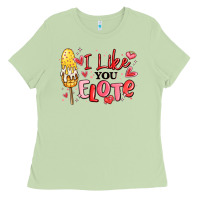 Matcha i like you elote mexican valentines day Ladies Tee - MaliasSmallBusiness