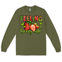 Army Green feeling berry cute strawberry Long Sleeve Tee - Jasminsmagicworld